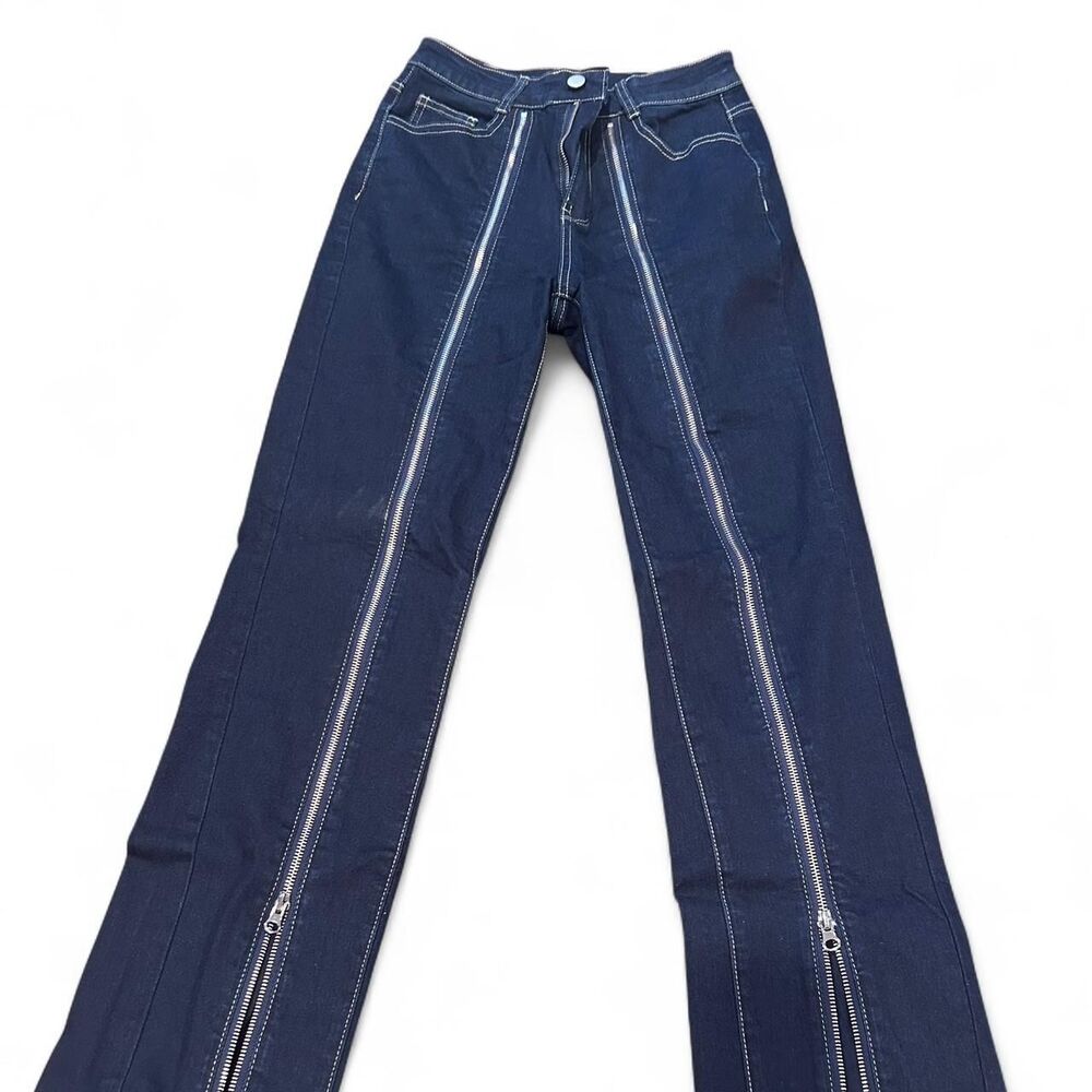 Cider Women's Navy and Blue Jeans